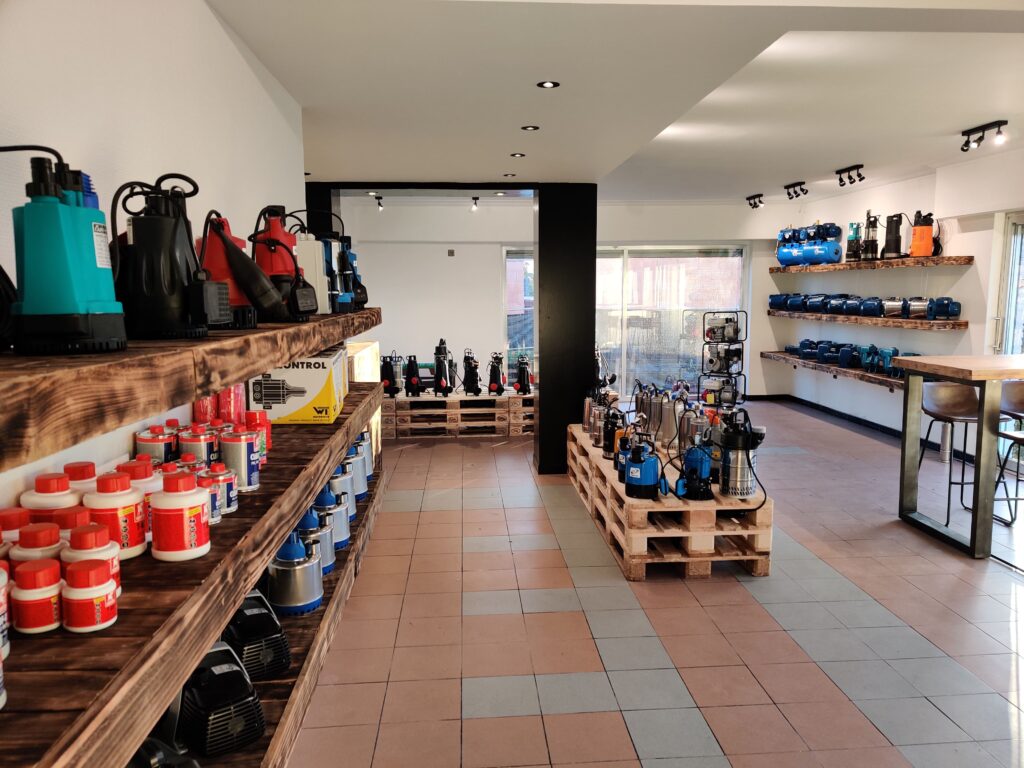 De Pompshop binnen